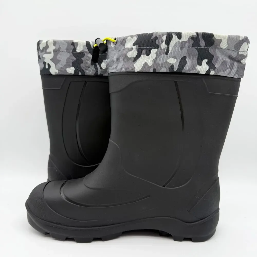 Kamik Kids Snobuster 2 Winter Boots US 6 EU 38 Grey Camo Waterproof NIB